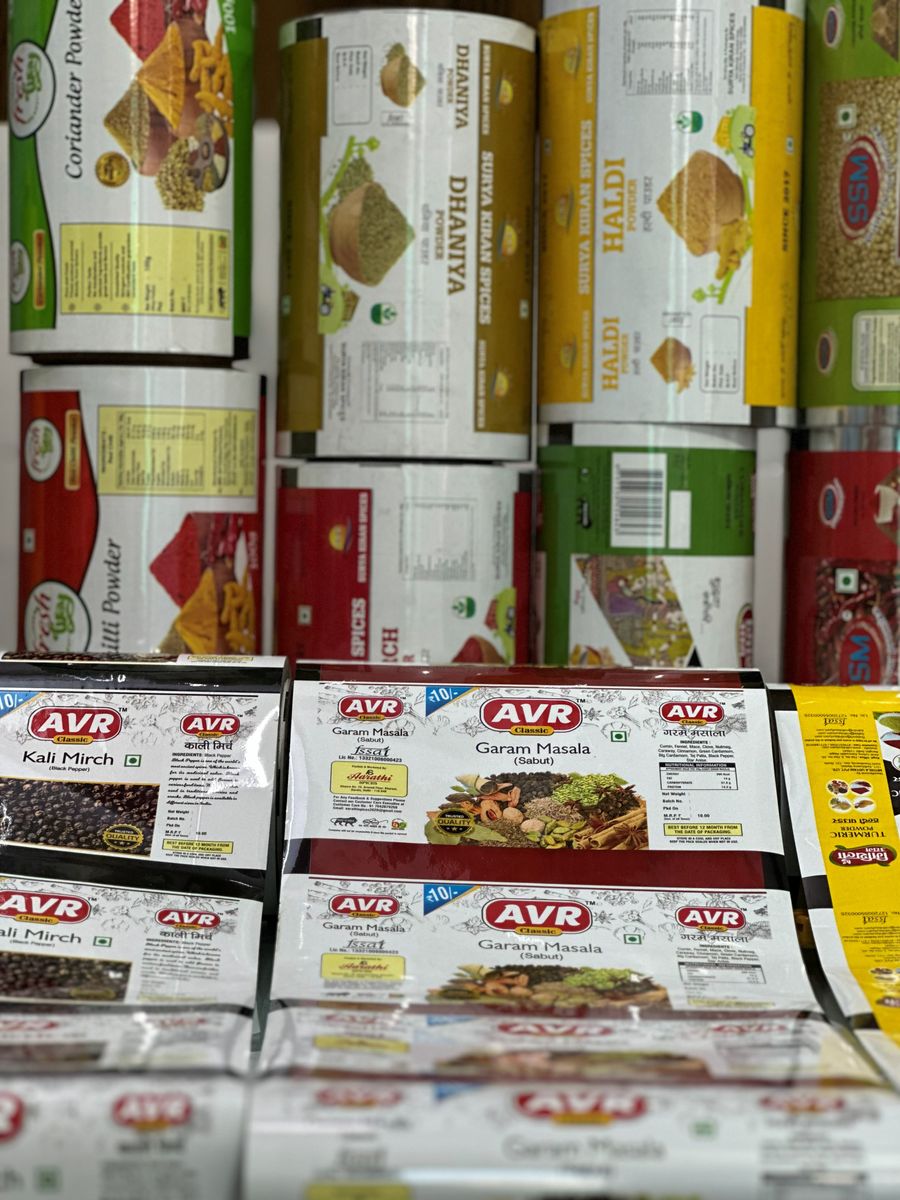 AVR & Surya Kiran Spices — Printed laminated rolls